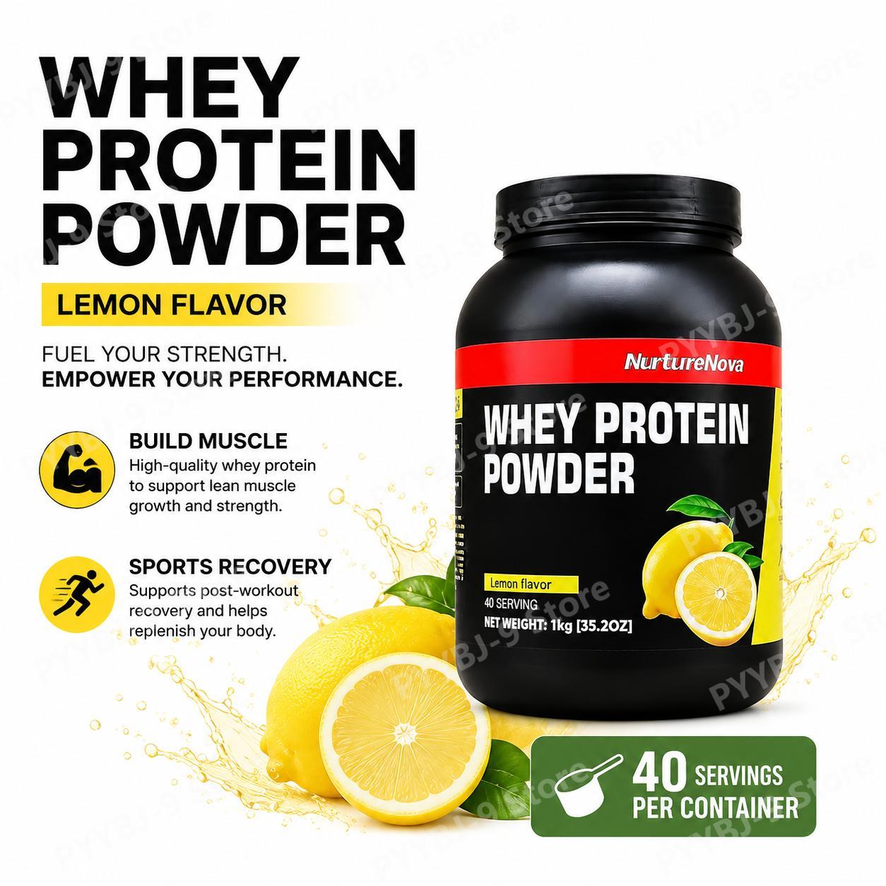 Nutrition And Fitness - NurtureNova Whey Protein Tozu Limon Aromalı
