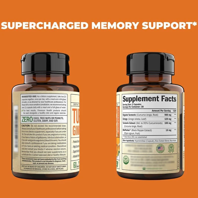 Ginkgo Biloba Yaprağı ve Piper - Turmeric Curcumin Capsule incelemesi ve fiyatı